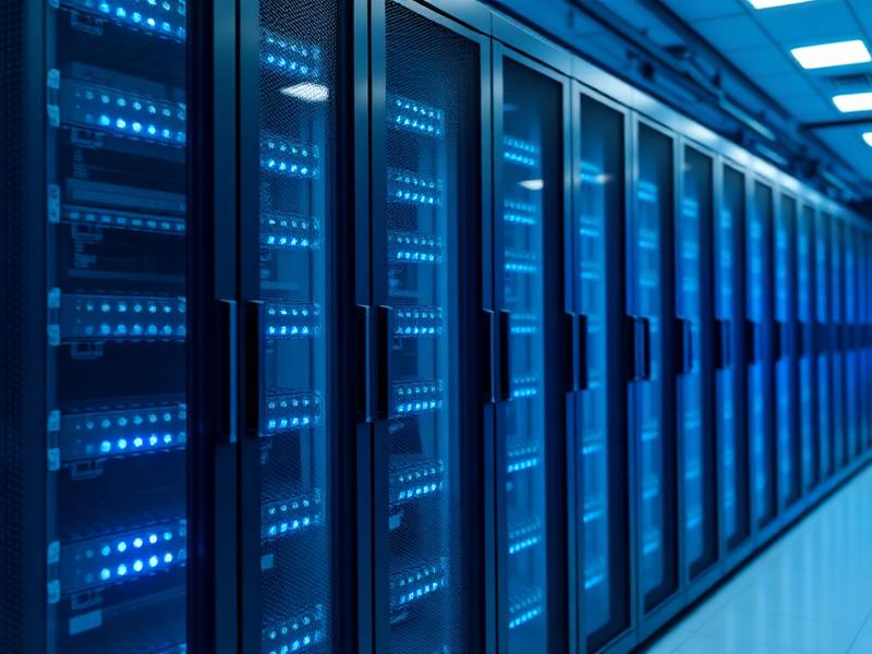 Enterprise server racks in a datacenter
