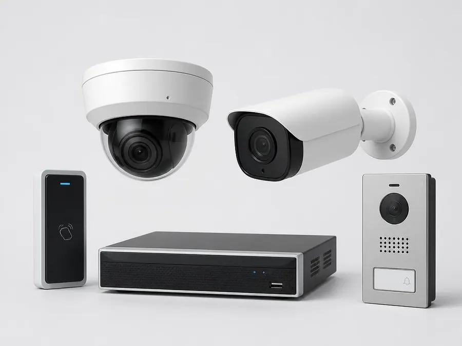 Dome camera, bullet camera, access reader, intercom and network video recorder